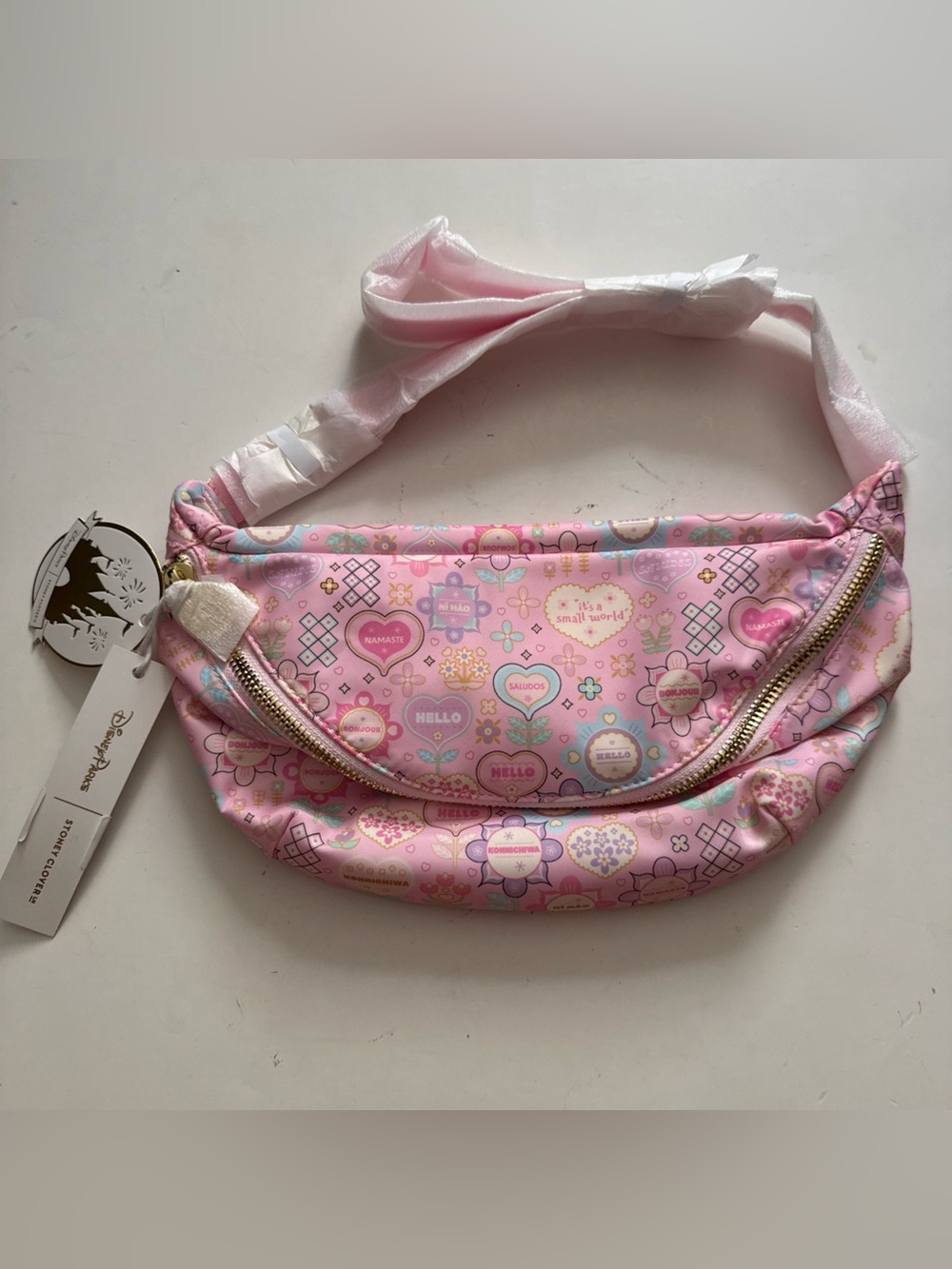 Disney SCL Stoney Clover Lane It’s A Small World Jumbo Fanny Pack NWT
